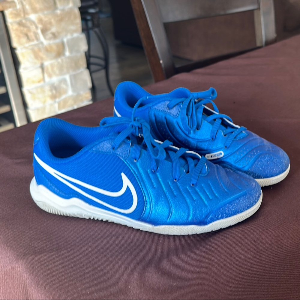 Nike Blue and White Sneakers Low-Top Design